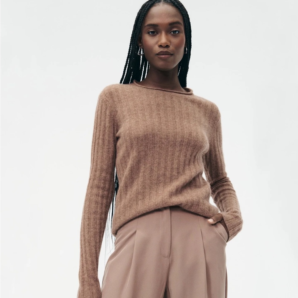 NAADAM Cashmere Ribbed Sweater size M